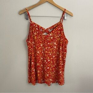 Gilli Red Floral Tanktop Women's Size‎ Medium